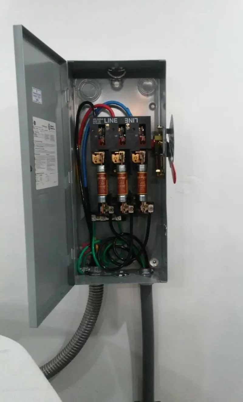 Three-phase disconnect switch installed for Electrical Wiring & Rewiring in Belmar